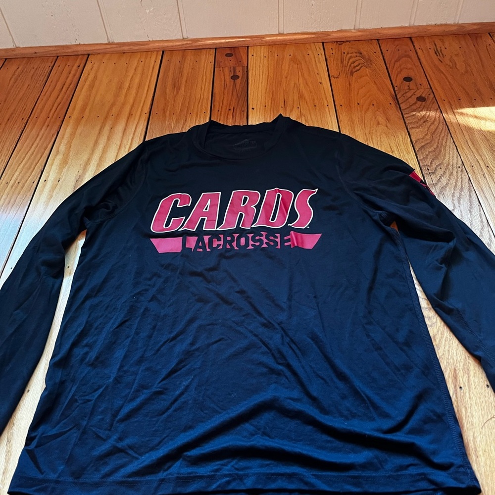 Black Long Sleeve Louisville cardinals lacrosse shirt size large